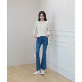 デイリー 斜め ボタン 肩 スリット ニット | by muni:r | 詳細画像4