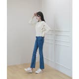 デイリー 斜め ボタン 肩 スリット ニット | by muni:r | 詳細画像6