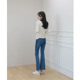 デイリー 斜め ボタン 肩 スリット ニット | by muni:r | 詳細画像7