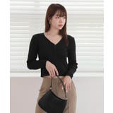 ベーシック リブ ダブル ボタンカーディガン | by muni:r | 詳細画像10 