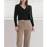 ベーシック リブ ダブル ボタンカーディガン | by muni:r | 詳細画像11 