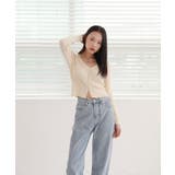 ベーシック リブ ダブル ボタンカーディガン | by muni:r | 詳細画像21 