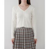 ベーシック リブ ダブル ボタンカーディガン | by muni:r | 詳細画像8 