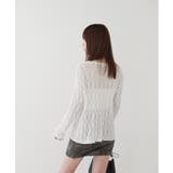 ウェーブ チュール 長袖 ニット | by muni:r | 詳細画像2