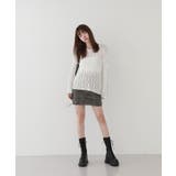 ウェーブ チュール 長袖 ニット | by muni:r | 詳細画像6