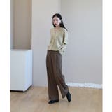 ゆらゆらフィット ロング ワイド ピンタック スラックス | by muni:r | 詳細画像11 