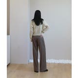 ゆらゆらフィット ロング ワイド ピンタック スラックス | by muni:r | 詳細画像12 