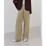 ゆらゆらフィット ロング ワイド ピンタック スラックス | by muni:r | 詳細画像14 