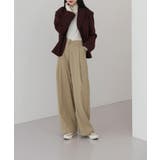 ゆらゆらフィット ロング ワイド ピンタック スラックス | by muni:r | 詳細画像17 