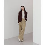 ゆらゆらフィット ロング ワイド ピンタック スラックス | by muni:r | 詳細画像18 