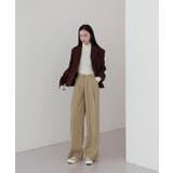 ゆらゆらフィット ロング ワイド ピンタック スラックス | by muni:r | 詳細画像20 