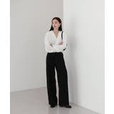 ゆらゆらフィット ロング ワイド ピンタック スラックス | by muni:r | 詳細画像28 