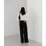 ゆらゆらフィット ロング ワイド ピンタック スラックス | by muni:r | 詳細画像30 