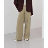 ゆらゆらフィット ロング ワイド ピンタック スラックス | by muni:r | 詳細画像31 