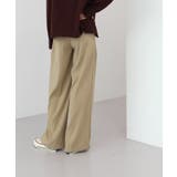 ゆらゆらフィット ロング ワイド ピンタック スラックス | by muni:r | 詳細画像32 