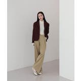 ゆらゆらフィット ロング ワイド ピンタック スラックス | by muni:r | 詳細画像34 