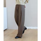 ゆらゆらフィット ロング ワイド ピンタック スラックス | by muni:r | 詳細画像46 