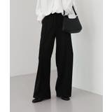 ゆらゆらフィット ロング ワイド ピンタック スラックス | by muni:r | 詳細画像6 