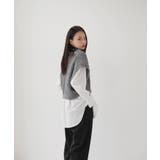 オーバーフィット ニット ボタン ベスト | by muni:r | 詳細画像6 