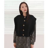 ブラック | オーバーフィット ニット ボタン ベスト | by muni:r