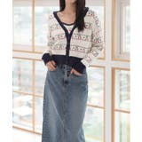 チェリー刺繍 ニット カーディガンセット | by muni:r | 詳細画像1 