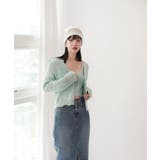 グラデーション 捺染 カーディガン ノースリーブSET | by muni:r | 詳細画像13 