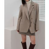 ボーイフィットオーバーフィット スリーボタンジャケット | by muni:r | 詳細画像21 