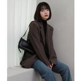 ブラウン | ボーイフィットオーバーフィット スリーボタンジャケット | by muni:r