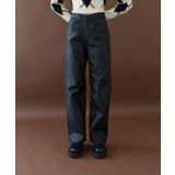 ハイウエストレザーライクストレートパンツ | by muni:r | 詳細画像1 