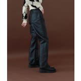 ハイウエストレザーライクストレートパンツ | by muni:r | 詳細画像7 