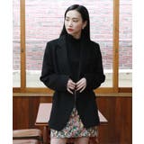 ブラック | ソフトオーバーシルエットウールジャケット | by muni:r