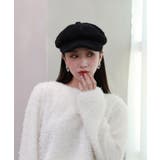 ブラック | ソフトなタッチ感ハンティングキャップ | by muni:r