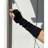 ブラック | シャーリングレイヤードアームウォーマー | by muni:r