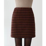 バックボタンポイントチェックミニスカート | by muni:r | 詳細画像15 