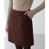 バックボタンポイントチェックミニスカート | by muni:r | 詳細画像17 