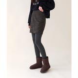 バックボタンポイントチェックミニスカート | by muni:r | 詳細画像5 