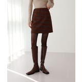 バックボタンポイントチェックミニスカート | by muni:r | 詳細画像7 