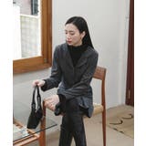 スタイリッシュなジャケットミニスカートセットアップ | by muni:r | 詳細画像1 