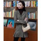 ブラウン | スタイリッシュなジャケットミニスカートセットアップ | by muni:r