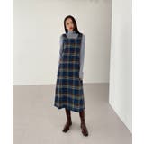 チェック柄スクエアネックビスチェワンピース | by muni:r | 詳細画像14