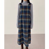 チェック柄スクエアネックビスチェワンピース | by muni:r | 詳細画像16