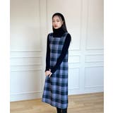 チェック柄スクエアネックビスチェワンピース | by muni:r | 詳細画像20