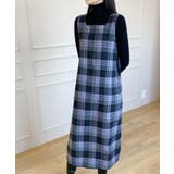 チェック柄スクエアネックビスチェワンピース | by muni:r | 詳細画像7