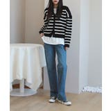 ウール混紡デイリーボーダーカーディガン | by muni:r | 詳細画像5