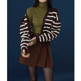 ウール混紡デイリーボーダーカーディガン | by muni:r | 詳細画像9