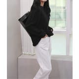 ルーズフィットワッフルラウンドネックニット | by muni:r | 詳細画像10