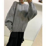 ルーズフィットワッフルラウンドネックニット | by muni:r | 詳細画像19