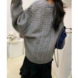 ルーズフィットワッフルラウンドネックニット | by muni:r | 詳細画像21