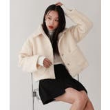 アイボリー | キュートボアカラージャケット | by muni:r