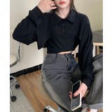 ユニークレイヤード長袖キャミソールSET | by muni:r | 詳細画像1